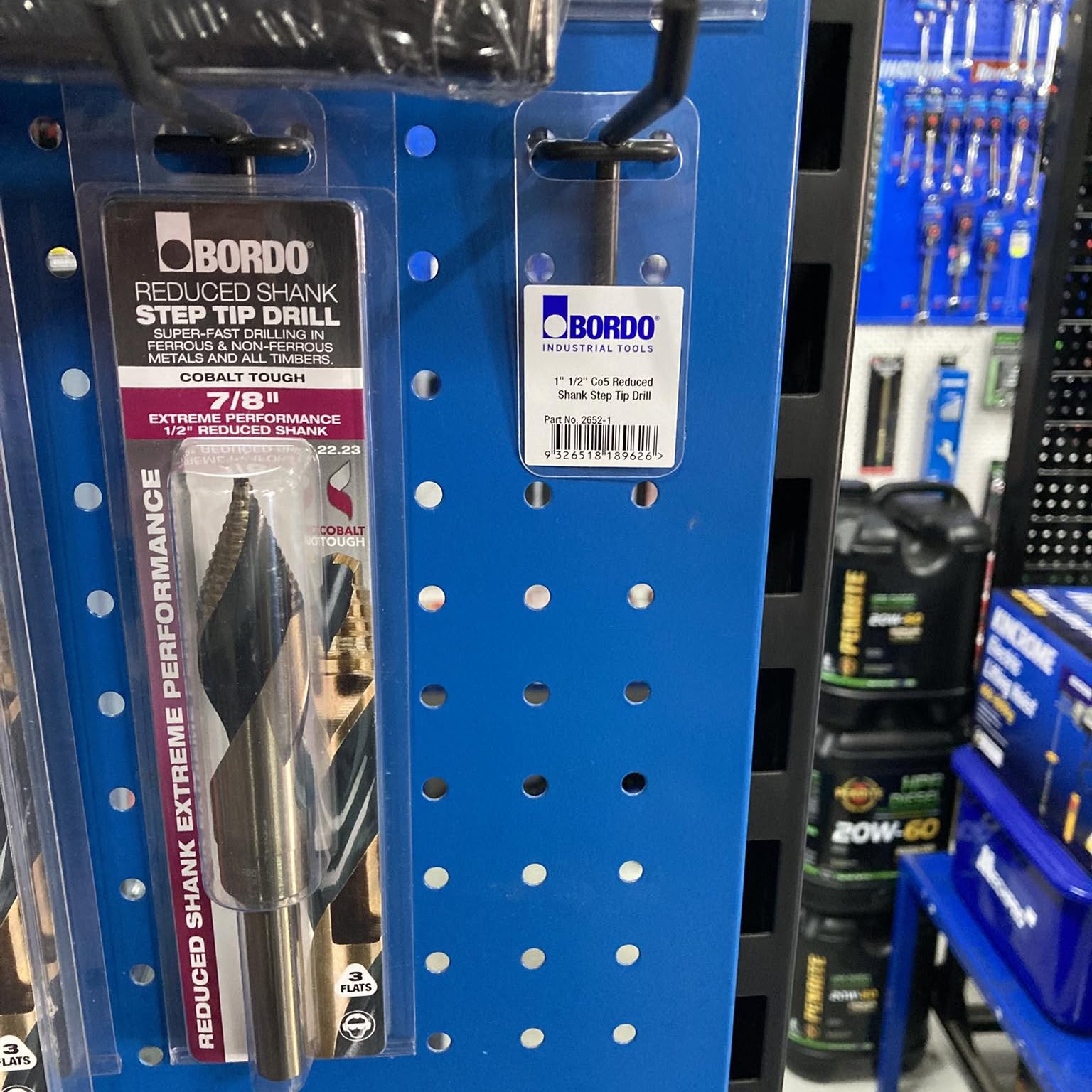 A Bordo reduced shank step tip drill on the tool rack